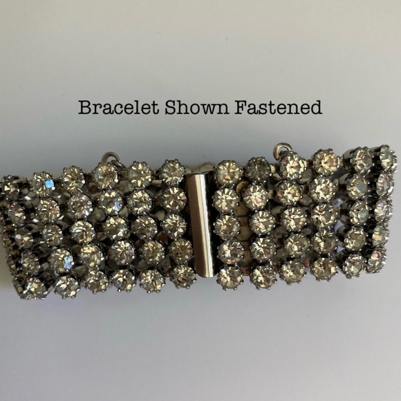 Vintage Estate Rhinestone Bracelet - Picture 7 of 16
